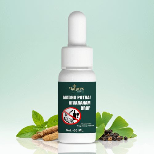 Madhu Pothai Nivaranam Drop - Ayurvedic Anti-Addiction Formula for Alcohol & Nicotine